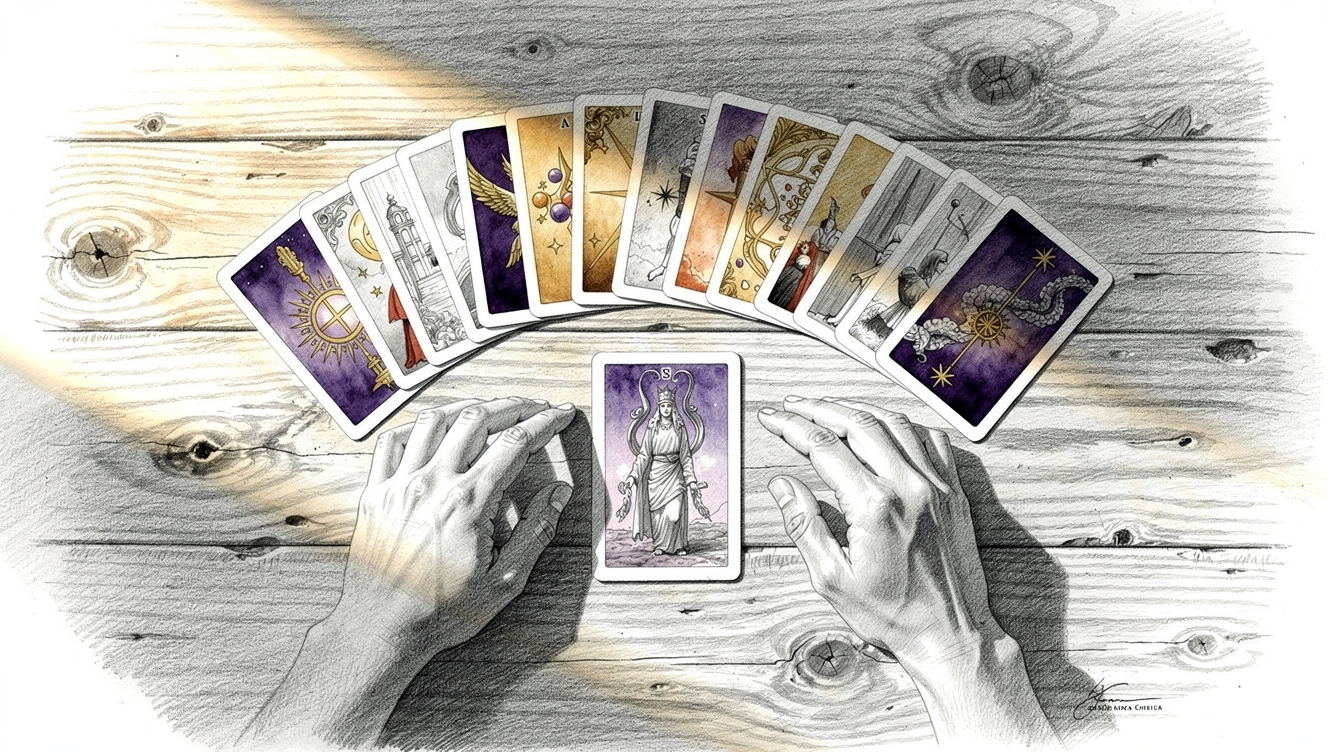 voyance tarot et spiritualité illustration
